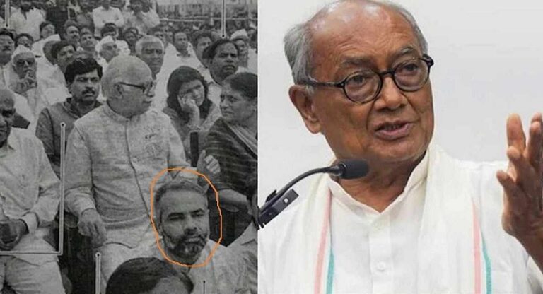 Digvijaya Singh ने साझा की नरेंद्र मोदी और एलके आडवाणी की पुरानी तस्वीर, BJP–RSS संगठन शक्ति पर बयान
