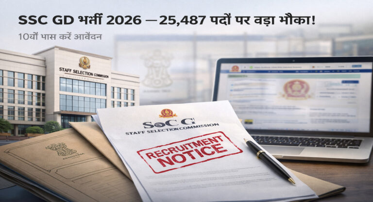SSC GD Constable Recruitment 2026 Latest Hindi News